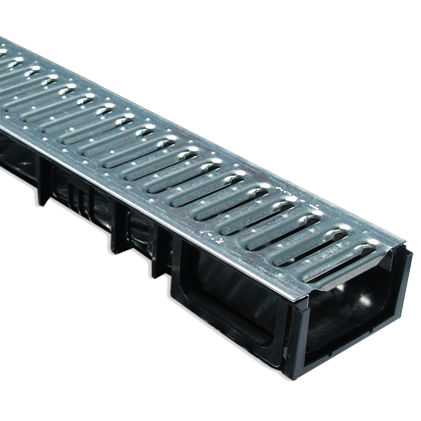 Gitter-Abflussrinne - HYDROKIT - ULMA - ARCHITECTURAL SOLUTIONS - Schlitz / Verbundwerkstoff / Polypropylen