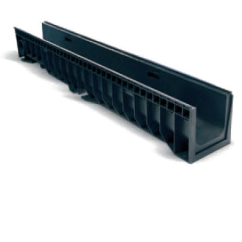 Gitter-Abflussrinne - HYDRO - ULMA - ARCHITECTURAL SOLUTIONS - Schlitz / Polypropylen / galvanisiertem Stahlgitter