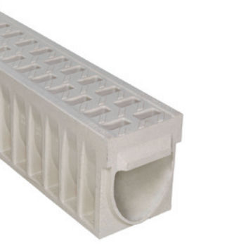 Gitter-Abflussrinne - KOMPAQ150 TRAFFIC - ULMA - ARCHITECTURAL SOLUTIONS - Polymerbeton / Gusseisengitter / Verkehr