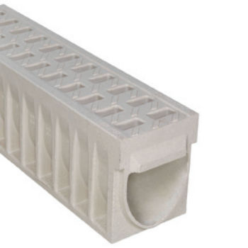 Gitter-Abflussrinne - KOMPAQ150 CIVIL - ULMA - ARCHITECTURAL SOLUTIONS - Schlitz / Polymerbeton / Gusseisengitter