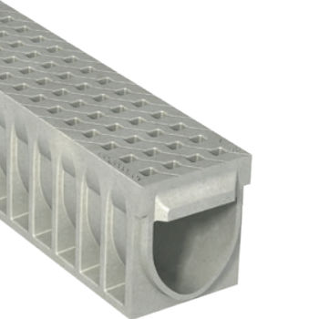 Gitter-Abflussrinne - KOMPAQ200 INDUSTRY - ULMA - ARCHITECTURAL SOLUTIONS - Polymerbeton / Gusseisengitter / Verkehr