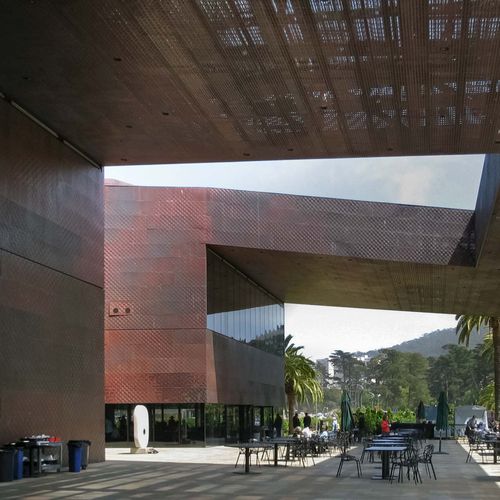 Paneel-Fassadenverkleidung - DE YOUNG MUSEUM - A. Zahner - Zink / Kupfer / Blech