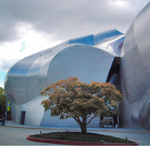 Paneel-Fassadenverkleidung - MOPOP MUSEUM - A. Zahner - Aluminium / Edelstahl / Blech