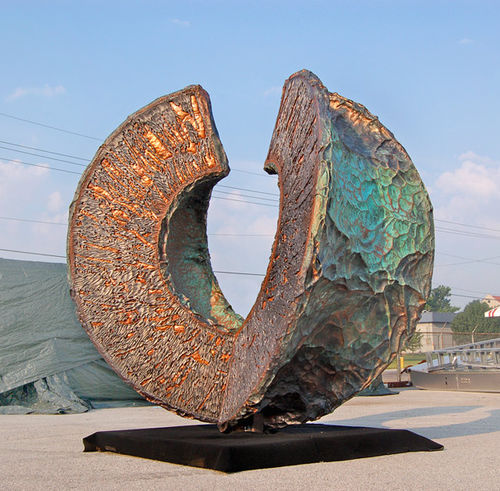 Stahlskulptur - OCULUS  - A. Zahner - Aluminium / Kupfer / für Außenbereich