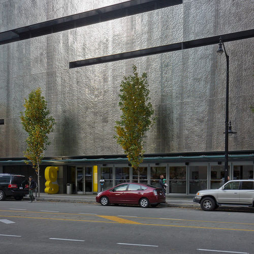 Paneel-Fassadenverkleidung - FAIRMONT PACIFIC RIM - A. Zahner - Edelstahl / Blech / vertikal