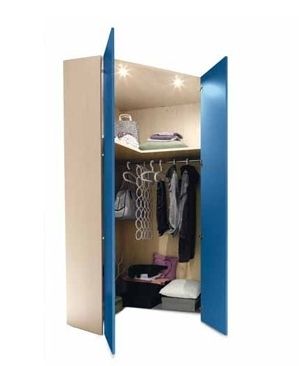 Eckkleiderschrank - ART. 61.05.09 - Mobil Sprint Srl - modern / Holz / mit Schwingtür