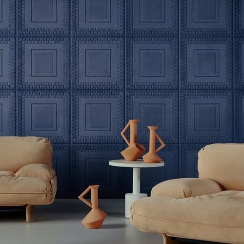 Wandverkleidung auf Vlies - PANTHEON - ARTE - Innenbereich / Textil / 3D-Effekt
