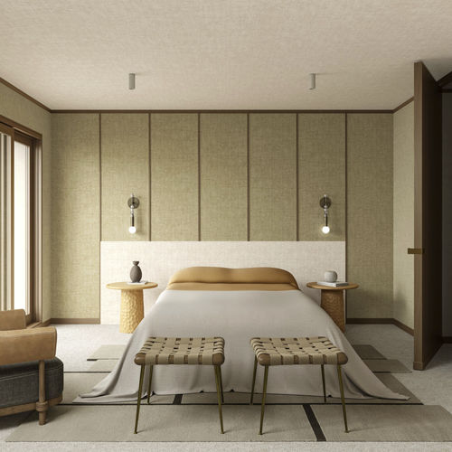 Moderne Tapete - Brushed Suede - ARTE - Vinyl / einfarbig / Stoffoptik