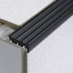 PVC-Abschlussprofil - DURASTEP JUMBO - DURAL France - Aluminium / für Fliesen / für Treppenstufen