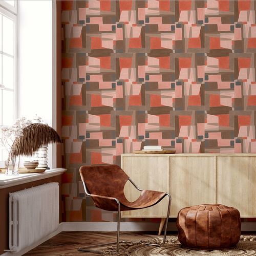 Moderne Tapete - GAZELLE - Muraspec - Vlies / Naturfaser / Stoff