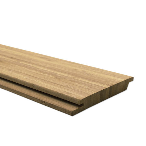 Fassadenverkleidung aus Lamellen - N-FINITY: SIDE-PRESSED-CARAMEL - MOSO Bamboo Products - Bambus / FSC-zertifiziert / gerillt