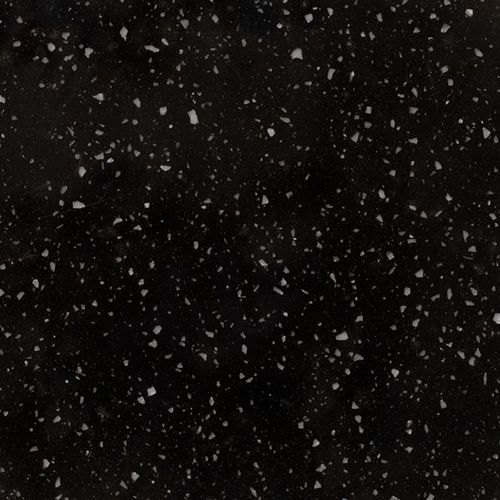 Mineralwerkstoff-Arbeitsplatte - PEBBLE EBONY PE814 - Staron Solid Surfaces - für Küche / für Badezimmer / schwarz