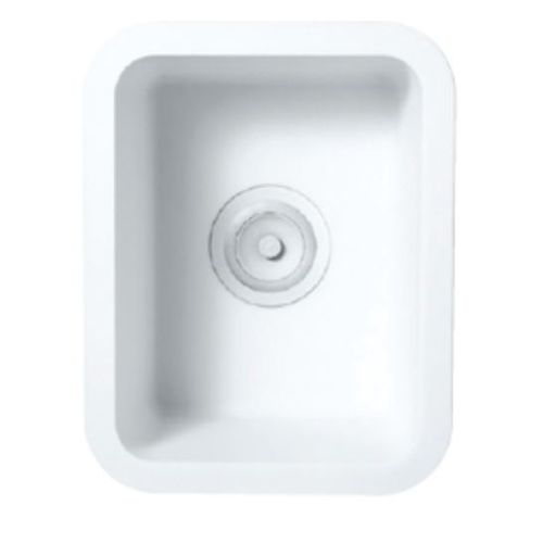 Einbeckenspüle - A1121 - Staron Solid Surfaces - ohne Abtropffläche / Mineralwerkstoff / Unterbau