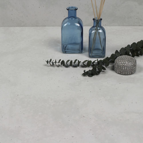 Mineralwerkstoff-Arbeitsplatte - CLOUDBANK VC118 - Staron Solid Surfaces - für Küche / weiß