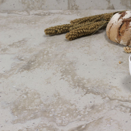 Mineralwerkstoff-Arbeitsplatte - DANDELION  VD175 - Staron Solid Surfaces - für Küche / beige