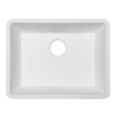 Einbeckenspüle - B1212  - Staron Solid Surfaces - ohne Abtropffläche / Acryl / Mineralwerkstoff