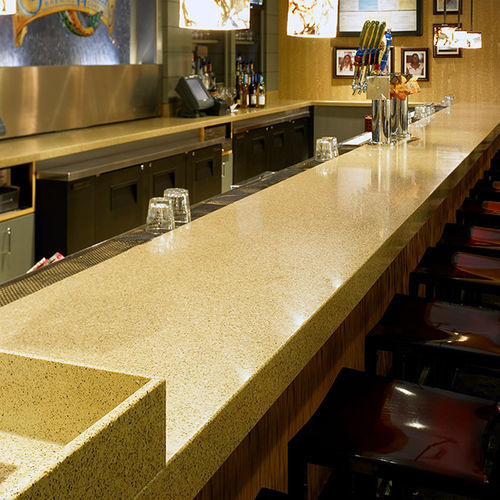 Mineralwerkstoff-Arbeitsplatte - ASPEN PEPPER  AP640 - Staron Solid Surfaces - für Küche / für Badezimmer / glatt