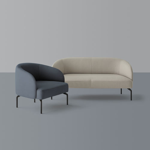 Modernes Sofa - KERN  - INCLASS - Stoff / mit Armlehnen / für Konzentration und Privatsphäre
