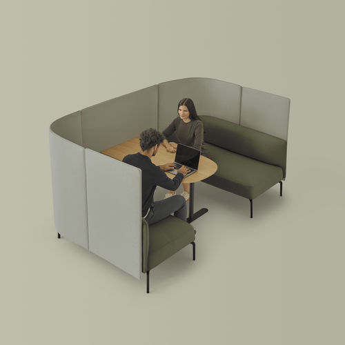 Modularer Einzelarbeitsplatz - KERN - INCLASS - für 4 Personen / für Meetings / mit Videokonferenz-System