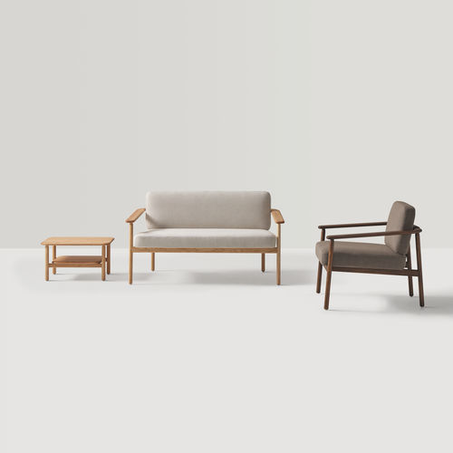 Modernes Sofa - WUDI - INCLASS - Stoff / Leder / mit Armlehnen