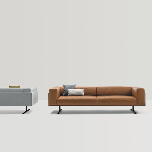 Modernes Sofa - MARCUS - INCLASS - Stoff / Leder / mit Armlehnen