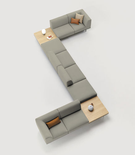 Modulare Polsterbank - ESCALAS - INCLASS - modern / Stoff / Leder