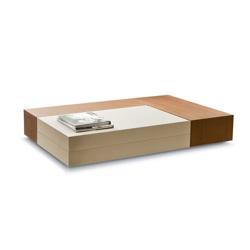 Moderner Couchtisch - Apollo - Italy Dream Design - Esche / Holzfaser / Gestell aus Esche