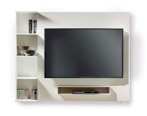 Moderne Wohnwand - Gordon - Italy Dream Design - Holzfaser / mit Regal / mit integriertem Stauraum