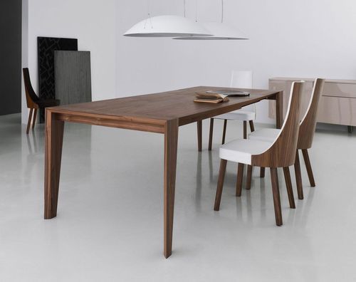 Moderner Esstisch - PULSE - Italy Dream Design - Nussbaum / Gestell aus Nussbaum / rechteckig
