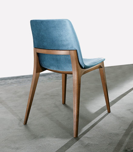 Moderner Esszimmerstuhl - HELENE - Italy Dream Design - für den Innenraum / Leder / Massivholz