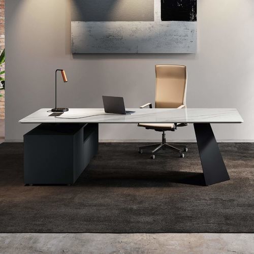 Chefschreibtisch - MONOLITH - Italy Dream Design - bodenstehend / modern / Metall