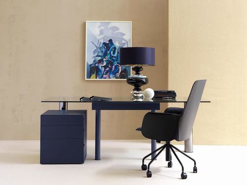 Chefschreibtisch - ABACO - Italy Dream Design - bodenstehend / modern / Edelstahl