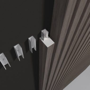 Aluminiumprofil - LINEAR RIB NARROW - Gustafs Scandinavia AB - U-förmig / für Fassadenverkleidung / für Wand