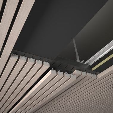 Aluminium-Befestigungssystem - LINEAR RIB - Gustafs Scandinavia AB - für Paneele / für Decke / Innenbereich