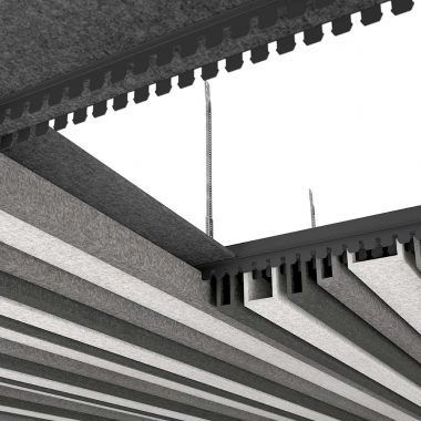 Aluminium-Befestigungssystem - FELTFON - Gustafs Scandinavia AB - für Paneele / für Decke / Innenbereich
