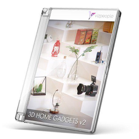 2D/3D Objektbibliothek - 3D HOME GADGETS V2 - VizPeople Cut Out people