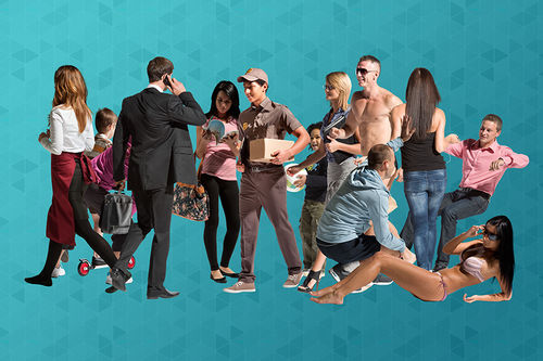 2D/3D Objektbibliothek - CUT OUT V3 - VizPeople Cut Out people