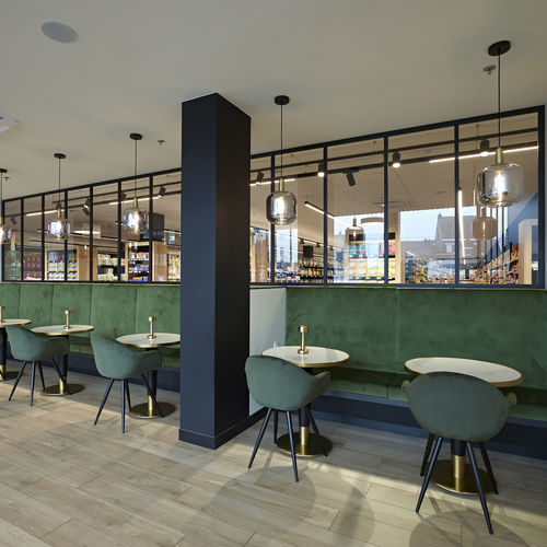 Akustikglasscheibe - Divina fixed glass wall - ARLU - ESG Glas / VSG / transparent