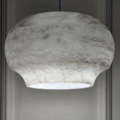 Hängelampe - CÉLINE - Atelier-alain-ellouz - Alabaster / modern / mit Kabel