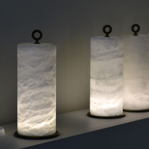 Alabaster-Laterne - AUTONOMOUS - Atelier-alain-ellouz