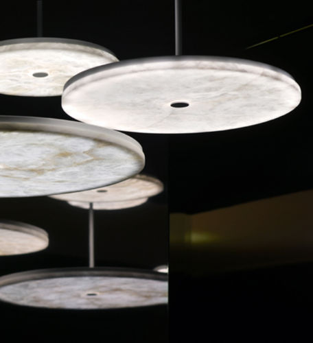 Hängelampe - MANHATTAN - Atelier-alain-ellouz - Alabaster / modern / Solar