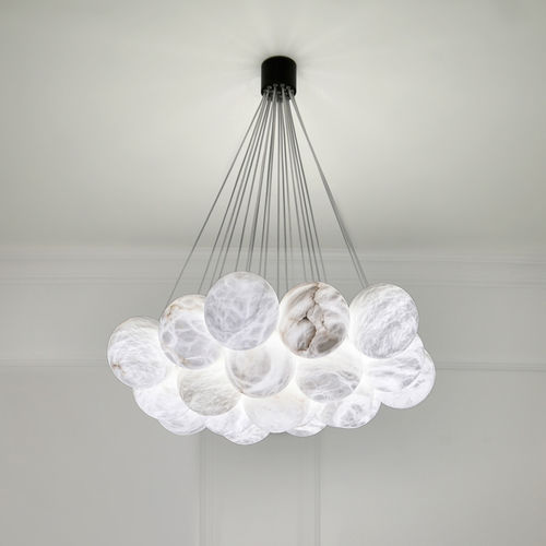 Moderner Kronleuchter - BOLKY - Atelier-alain-ellouz - Alabaster / für Gewerbegebrauch / LED