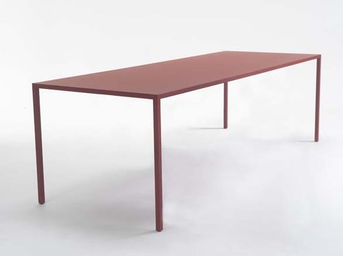 Moderner Tisch - 10 YEARS SLIM - Arco - Stahl / Gestell aus Stahl / rechteckig