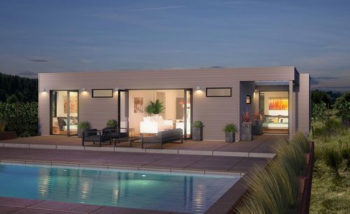 Fertigbau-Gebäude - ORIGIN 1000 - Blu Homes - Holz / für Garagen / modern