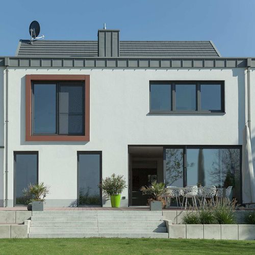 Hebe-Schiebe-Terrassentür - LUX - Trocal - PVC / mit Dreifachverglasung / wärmeisoliert
