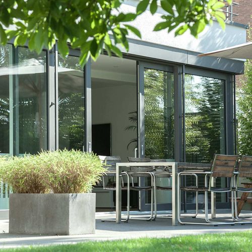 Glasschiebetür - LUX ALUCLIP - Trocal - Hebe-Schiebe / Aluminium / PVC
