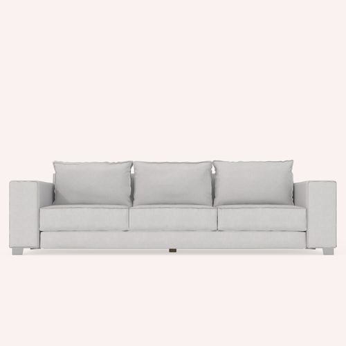 Modernes Sofa - THEANO - COCO-MAT - Stoff / braun / 3 Plätze