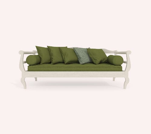 Klassisches Sofa - NIRIDES - COCO-MAT - weiß / Buche