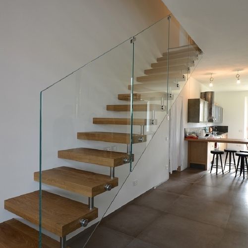 Gerade Treppe - AXOLUTE CRYSTAL - TECNOSCALE - viertelgewendelt / halbgewendelt / rundgewendelt