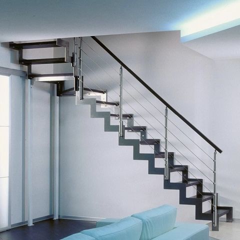 Gerade Treppe - PLANA SKIN - TECNOSCALE - viertelgewendelt / halbgewendelt / rundgewendelt